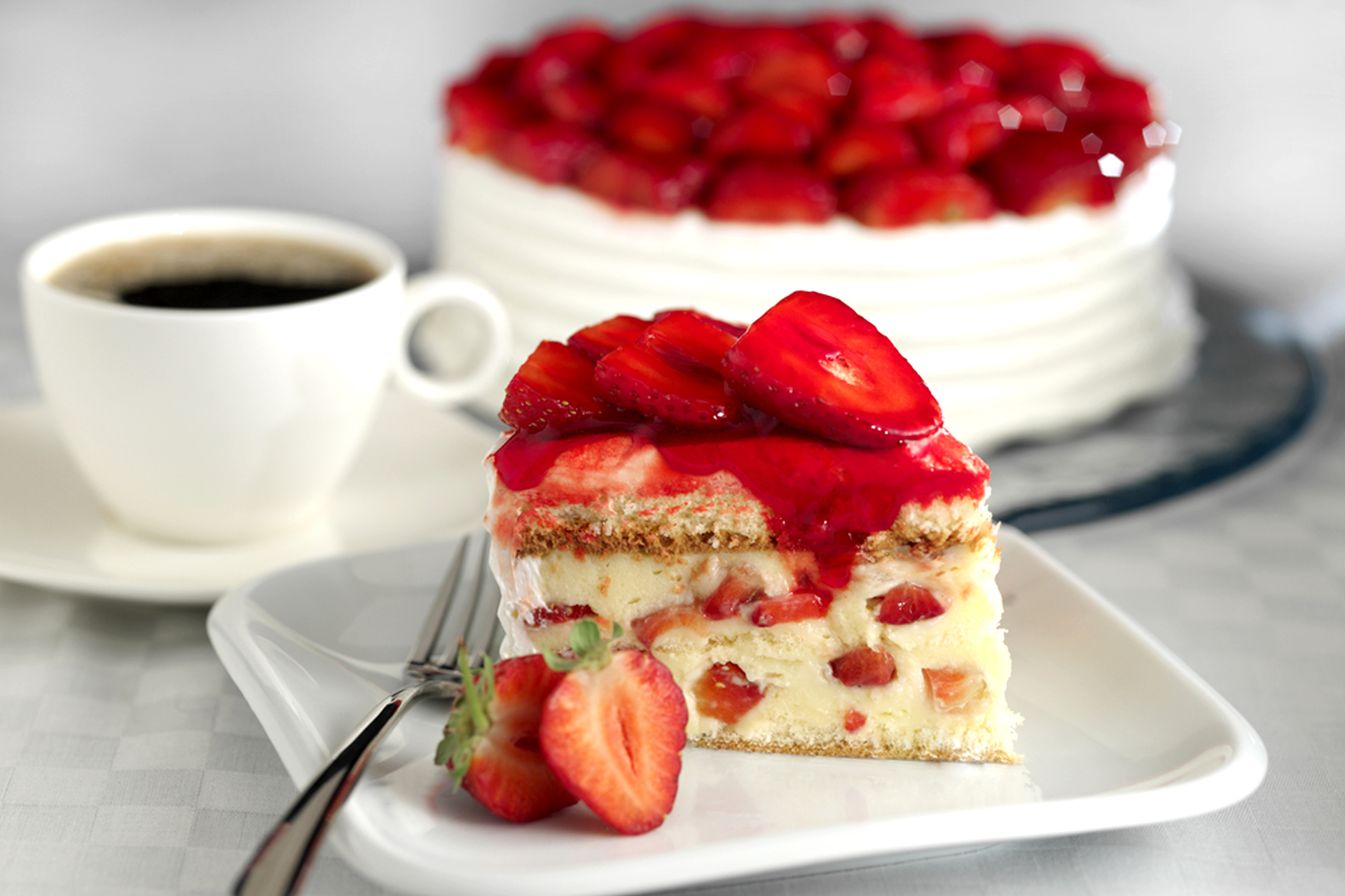 Un fraisier pour un anniversaire