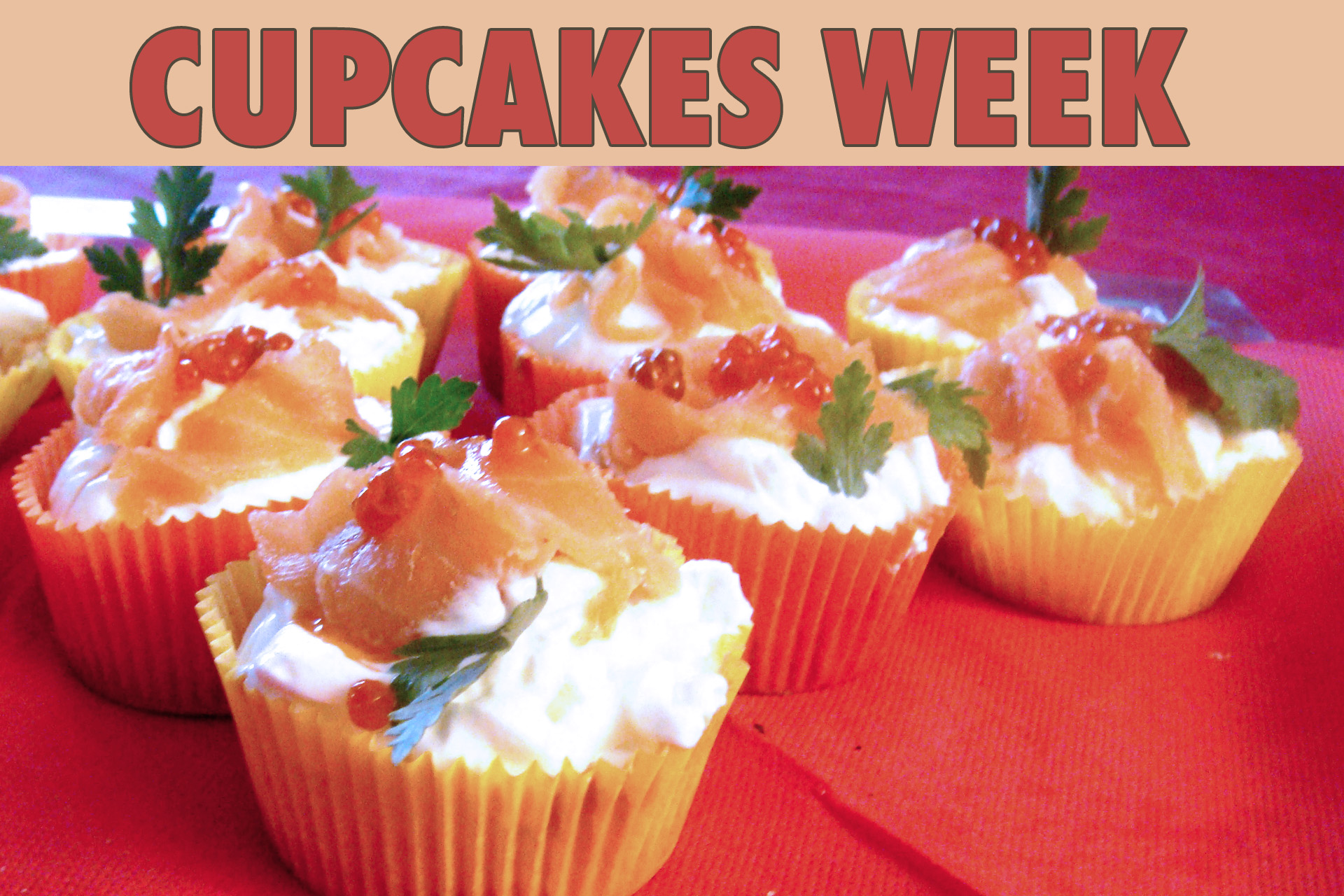 Cupcakes Saumon fumé & Fromage blanc